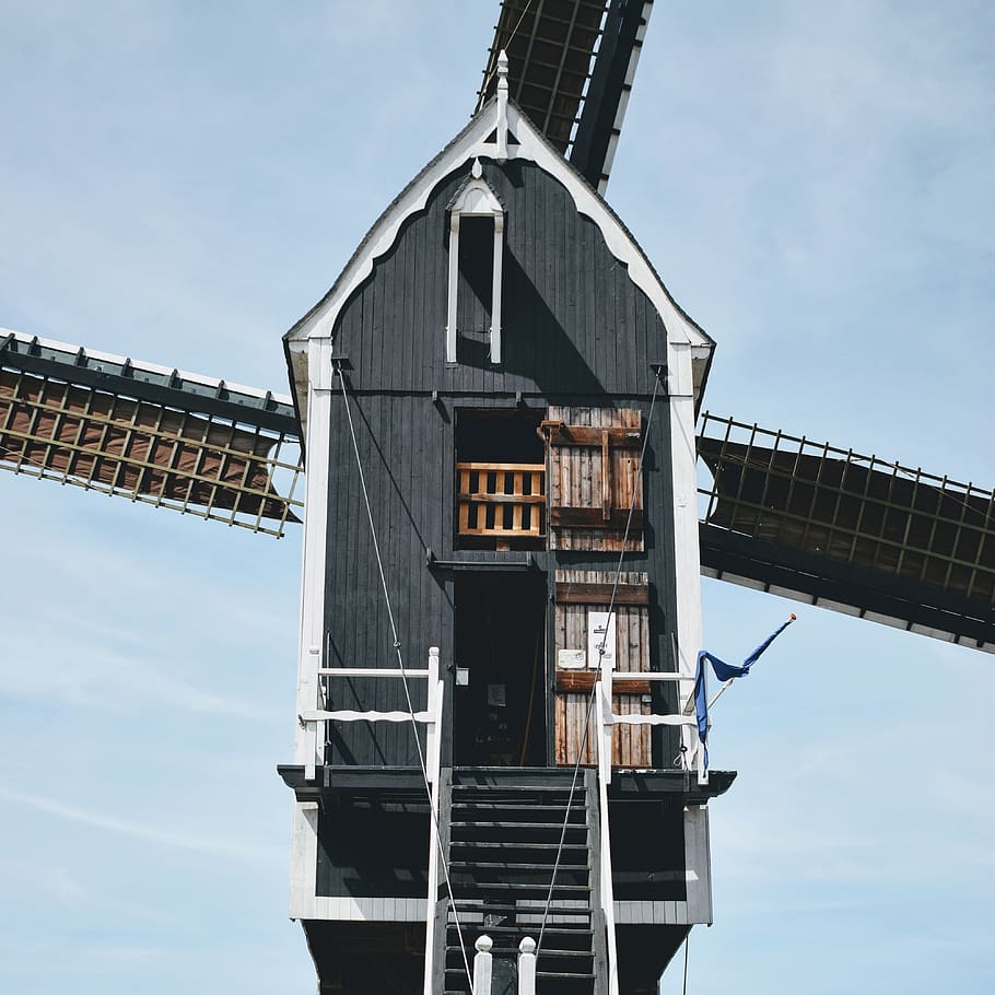 heusden, netherlands, windmill, built structure, sky, architecture HD wallpaper