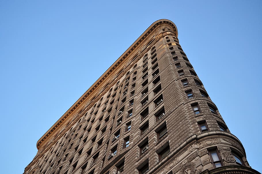 gray Flatiron buildign, newyork, nyc, building, architecture HD wallpaper