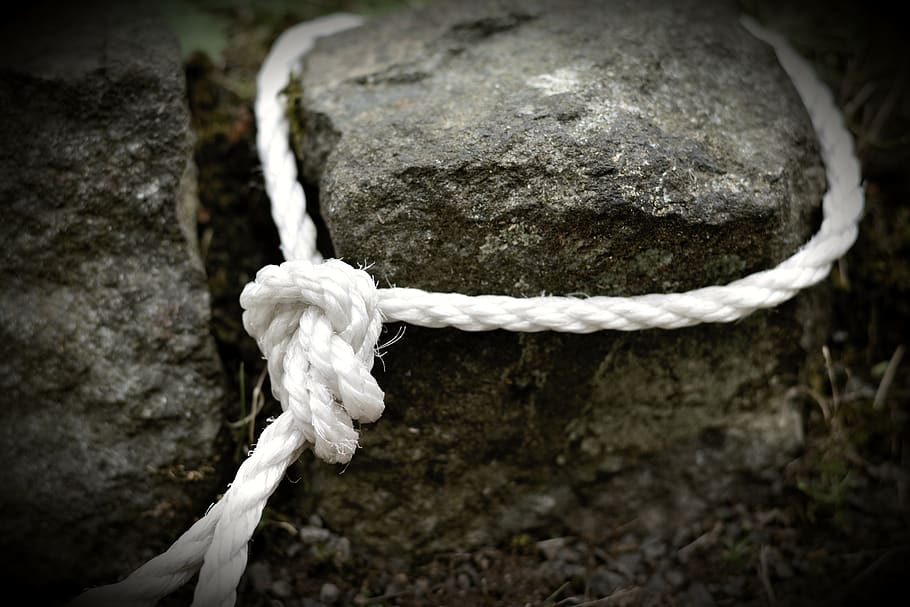 rope, dew, knot, leash, knitting, fixing, close up, structures HD wallpaper
