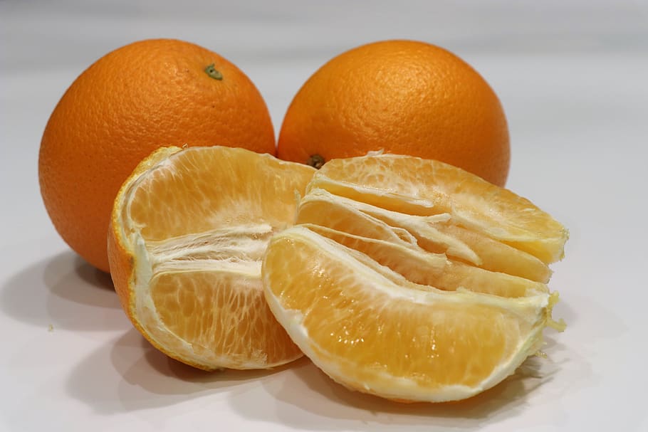 oranges, three, healthy, citrus, nutrition, vitamins, sweet HD wallpaper