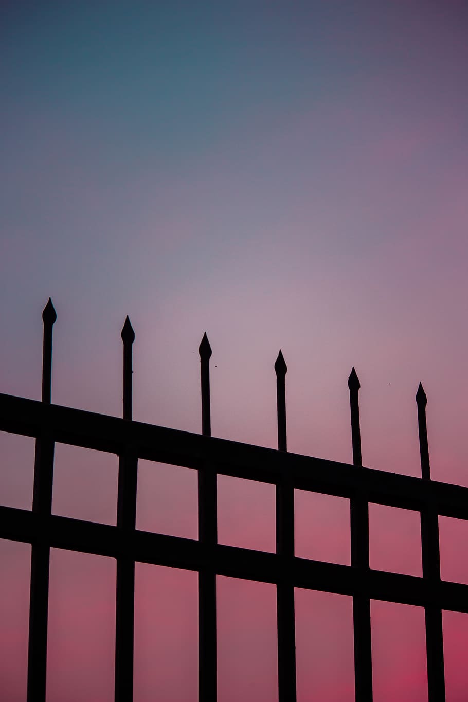 HD wallpaper: minimal, pastel, iphone wallpaper, pink, sky, sunset, fence |  Wallpaper Flare