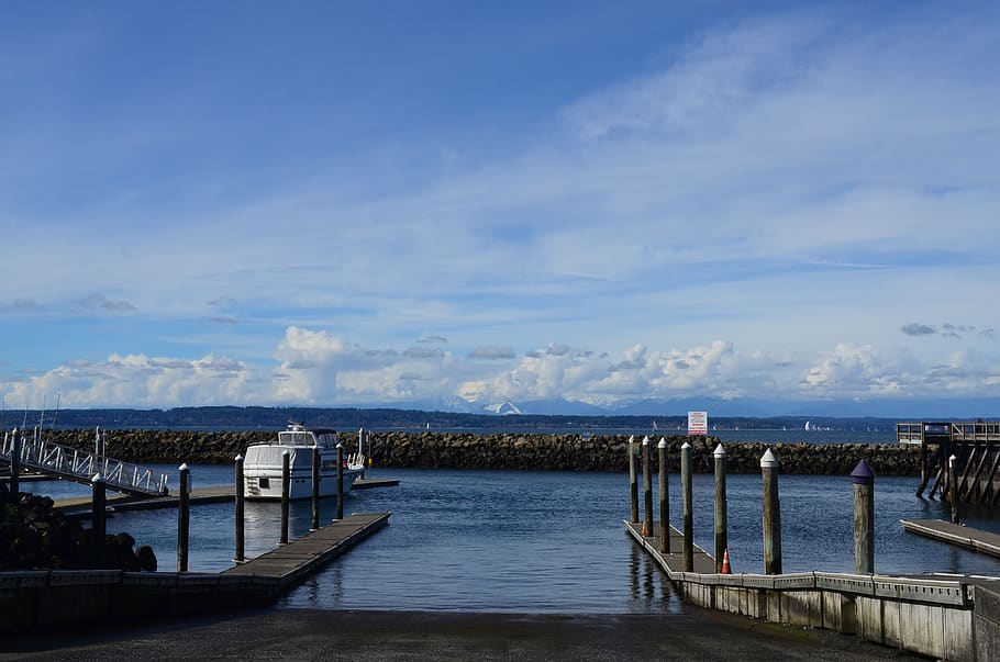 sea, cloud, landscape, water, sky, cloud - sky, nature, architecture HD wallpaper