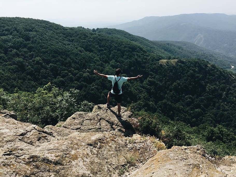 bulgaria, sofia, nature, hiking, pose, hike, climbing, travel HD wallpaper