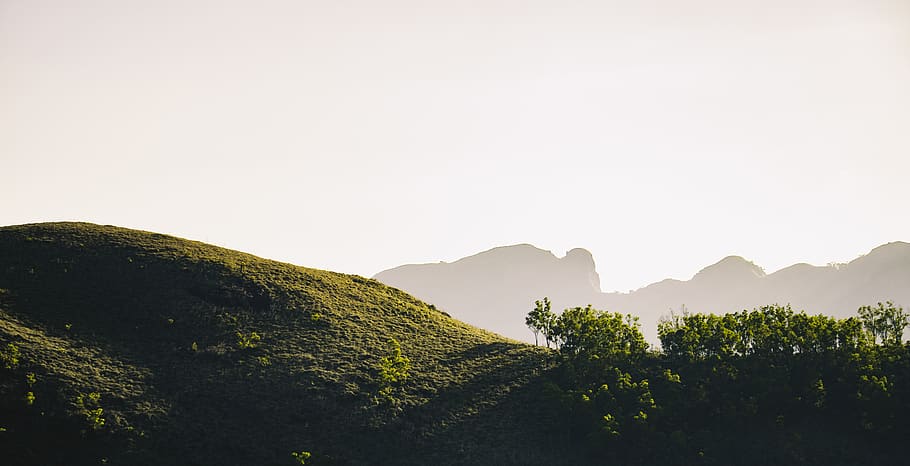 green mountain during daytime, scenics - nature, plant, tree HD wallpaper