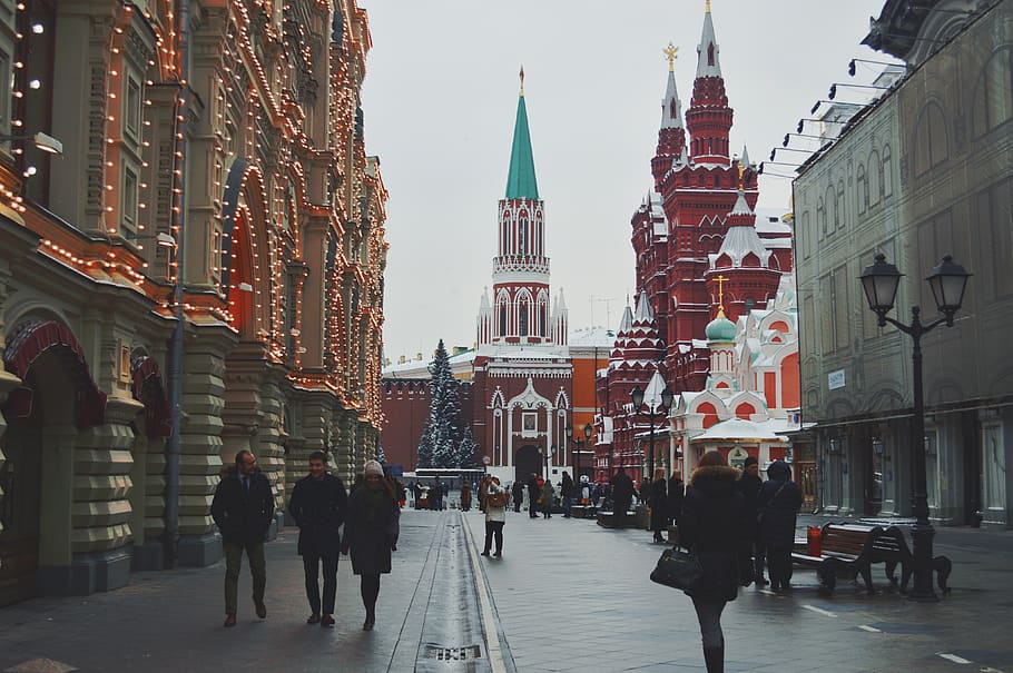 Hd Wallpaper Street Streets Moscow Russia Architecture Ancient