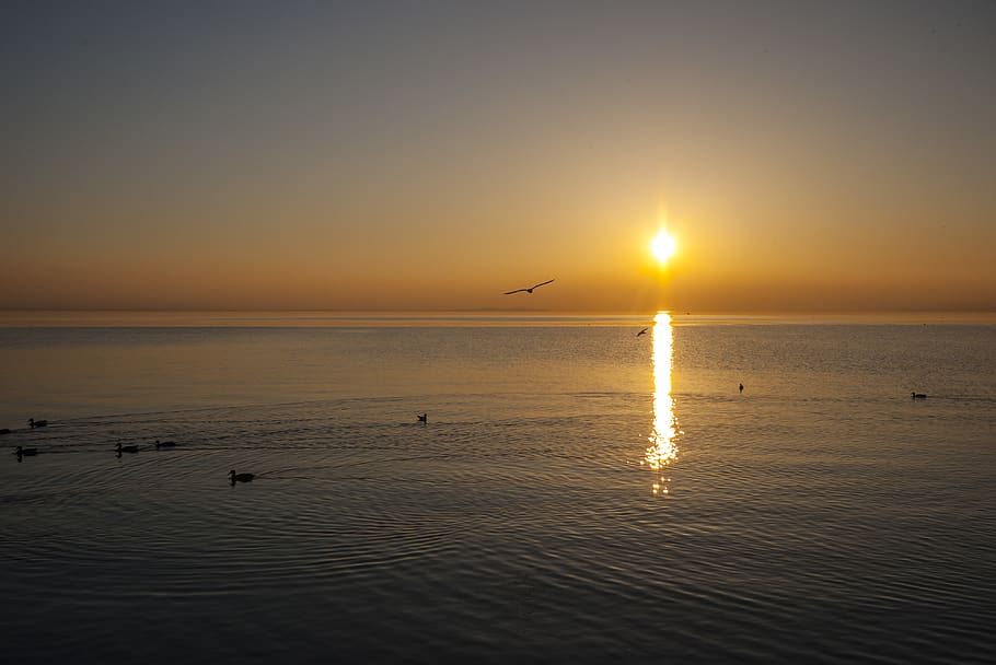 garda, italy, sunset, sky, water, beauty in nature, scenics - nature HD wallpaper