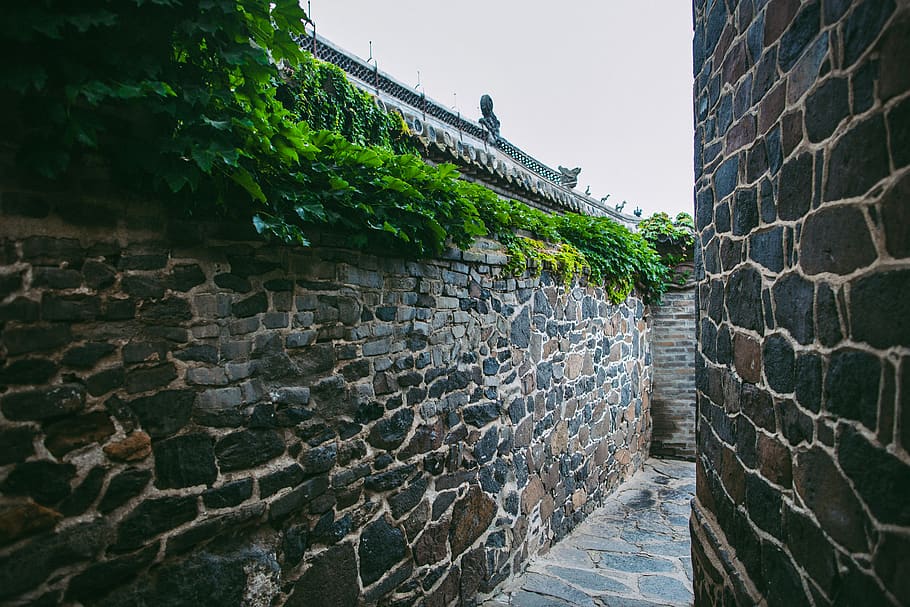 china, penglai, built structure, architecture, wall, stone wall HD wallpaper