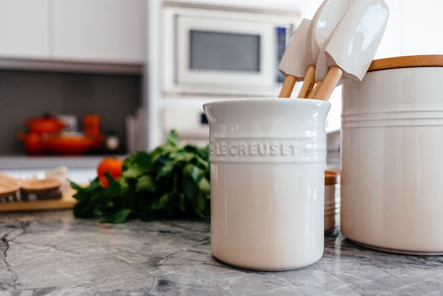 milk, drink, beverage, cookware, le creuset, utensils, spatula HD wallpaper