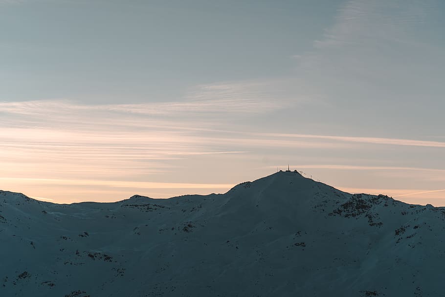 snow-capped mountain during daytime, sky, scenics - nature, beauty in nature HD wallpaper