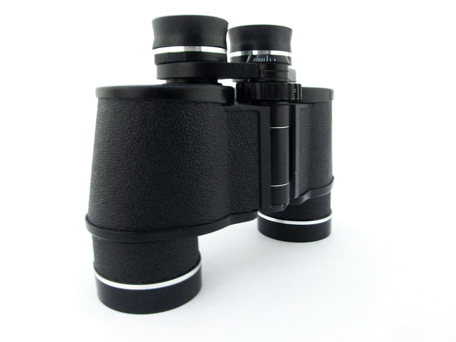 binoculars, isolated, surveillance, viewer, topview, pair, tool HD wallpaper