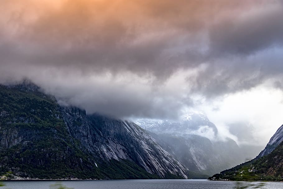 cloud - sky, water, mountain, scenics - nature, beauty in nature HD wallpaper