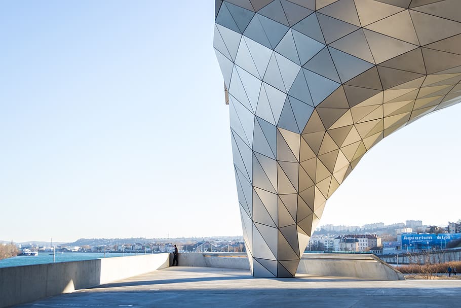grey metal structure, architecture, built structure, building exterior HD wallpaper