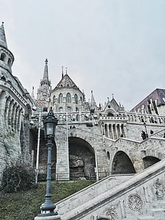 spire, building, tower, architecture, steeple, castle, budapest HD wallpaper