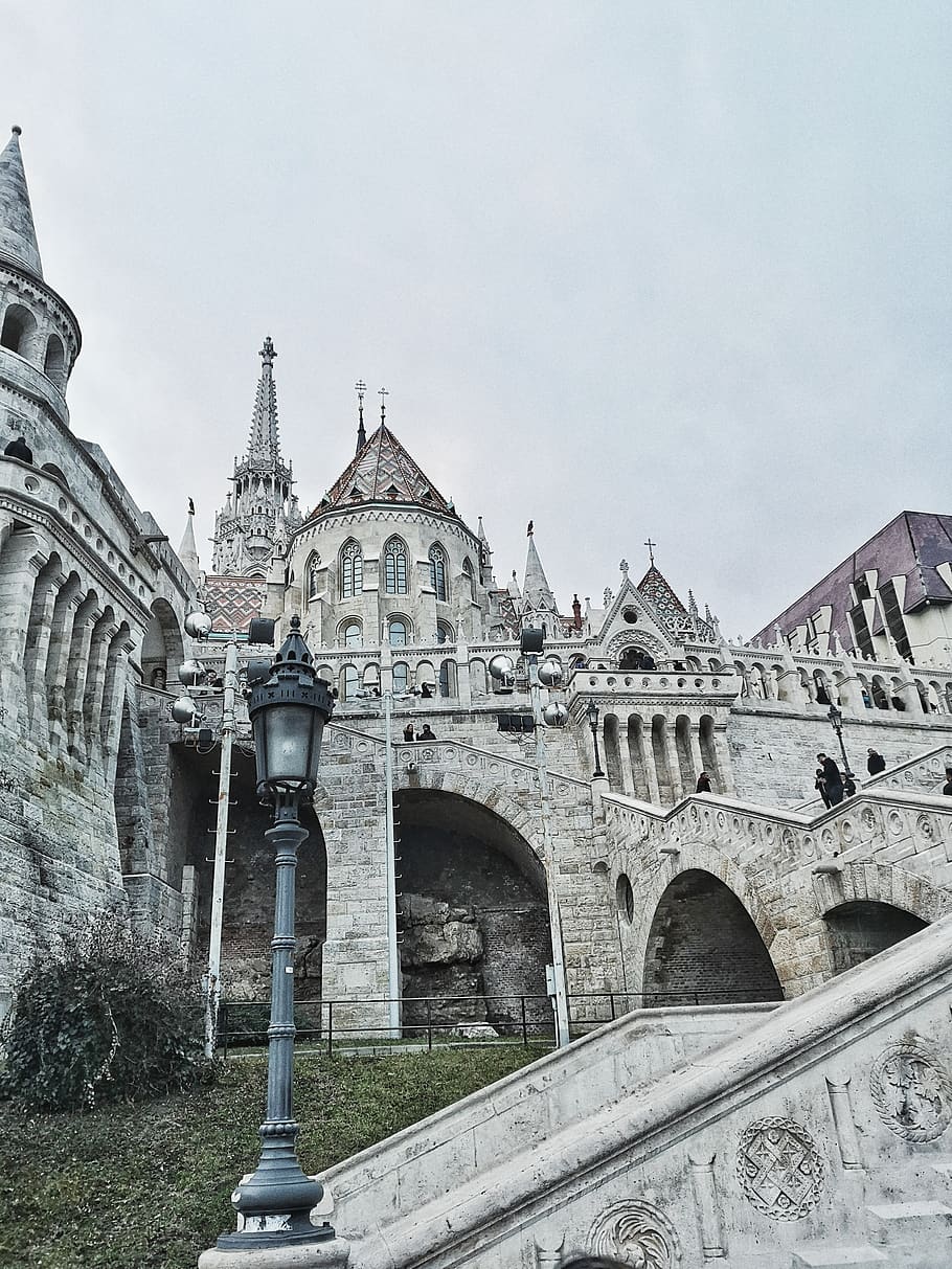 spire, building, tower, architecture, steeple, castle, budapest HD wallpaper