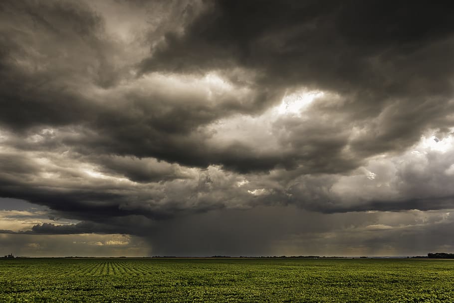 canada, manitoba, fields, storm, rain, prairies, clouds, cloud - sky HD wallpaper