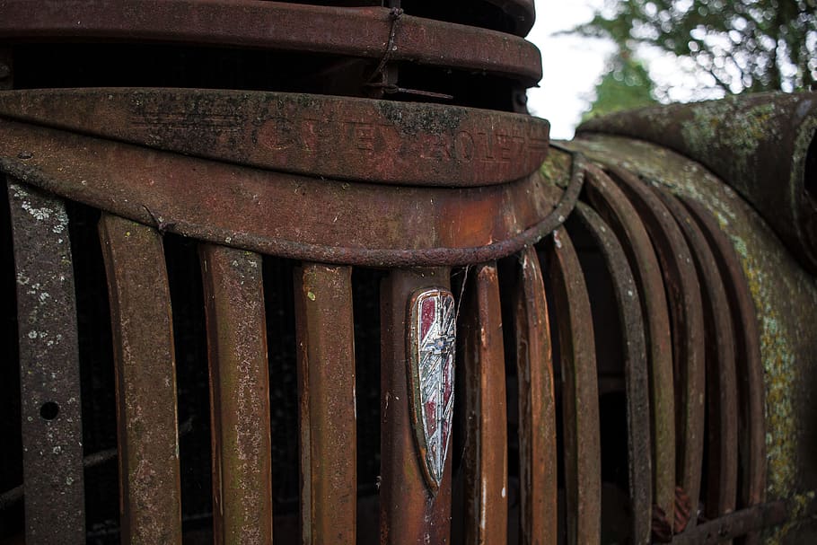 canada, holmesville, car, rust, old, chevrolet, metal, no people HD wallpaper
