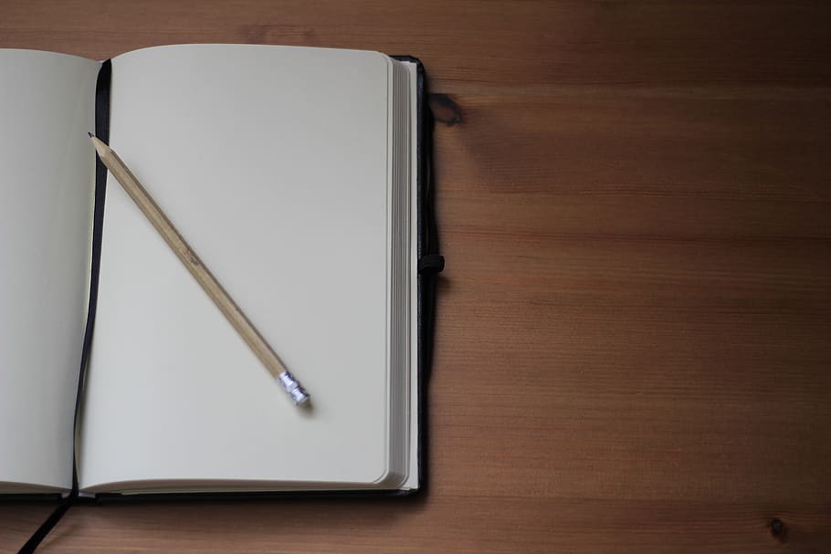 pencil, book, notebook, pad, easyer, wood - material, indoors HD wallpaper