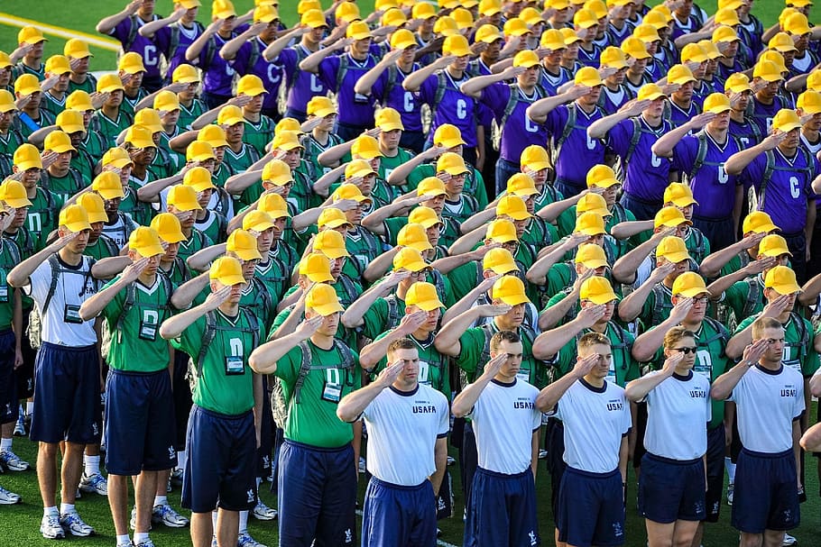train, training, military, camp, cadet, human, activity, crowd HD wallpaper