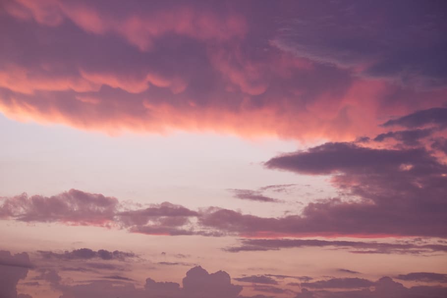 sky, clouds, sunset, cloud - sky, beauty in nature, scenics - nature HD wallpaper