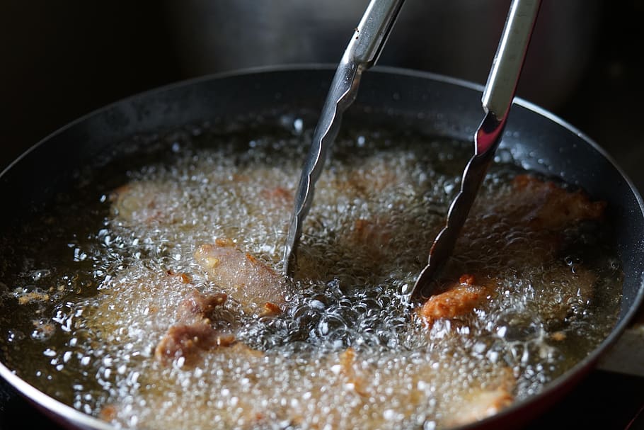 fried, cook, food, bubble, kitchen utensil, preparation, food and drink HD wallpaper