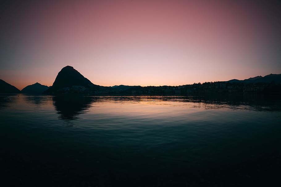 Photo of Body of Water, backlit, bay, beach, dawn, daylight, dusk HD wallpaper