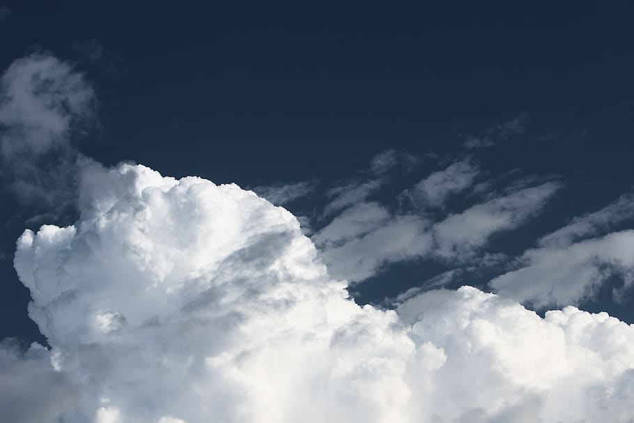 blue, sky, clouds, cloud - sky, beauty in nature, tranquility HD wallpaper