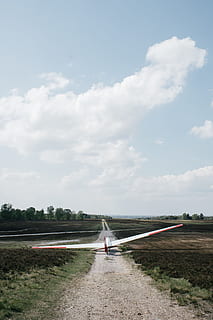 Glider prior to takeoff, active, activity, adventure, air, aircraft HD wallpaper