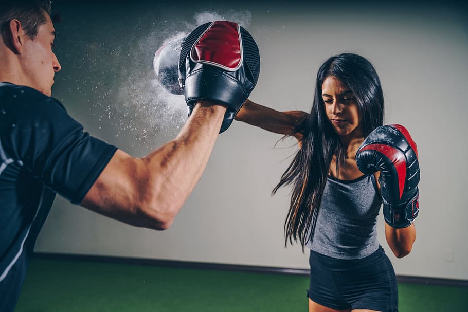 Woman Boxing Photo, Fitness, Sports, Women's Day, Gym, Exercise