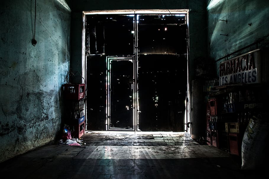 dark, night, storage, stock, room, security, architecture, built structure HD wallpaper