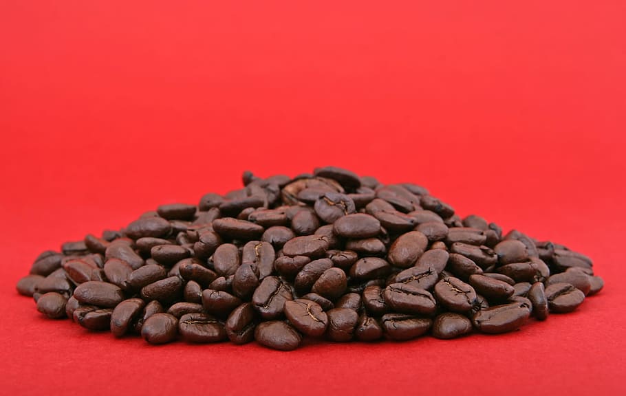 beans, coffee, drink, hot, black, food and drink, studio shot HD wallpaper