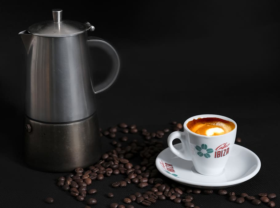 coffee, coffee cup, coffee beans, cafe, drink, crema, food and drink HD wallpaper