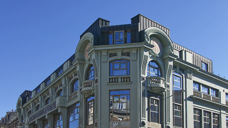 corner, home decor, office building, architecture, window, reims HD wallpaper