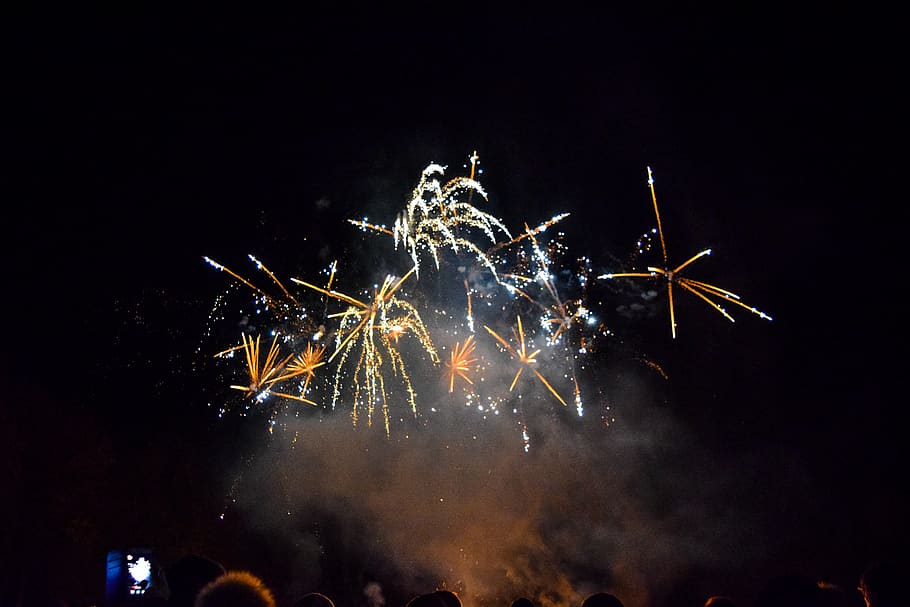 firework, celebration, firework display, night, event, arts culture and entertainment HD wallpaper