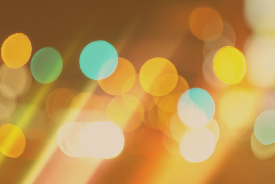 bokeh, lights, defocused, illuminated, circle, geometric shape HD wallpaper