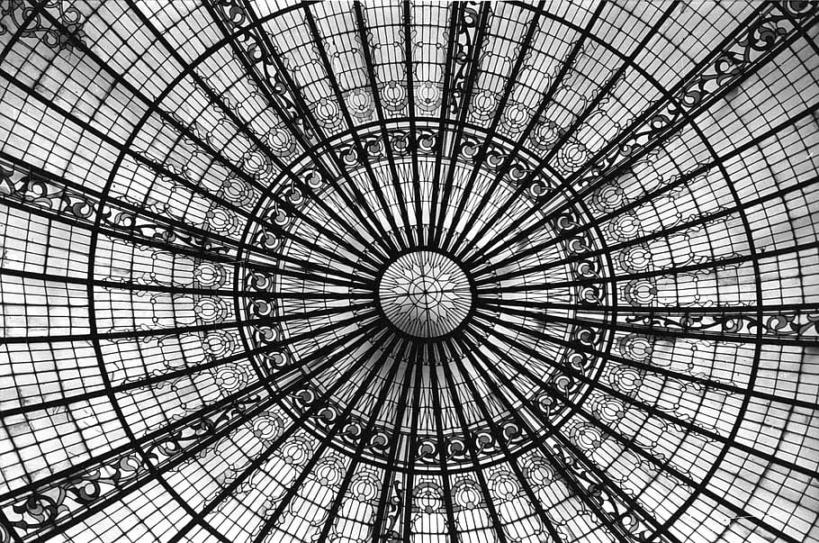 peru, lima, skylight, glass, pattern, dome, ceiling, architecture HD wallpaper