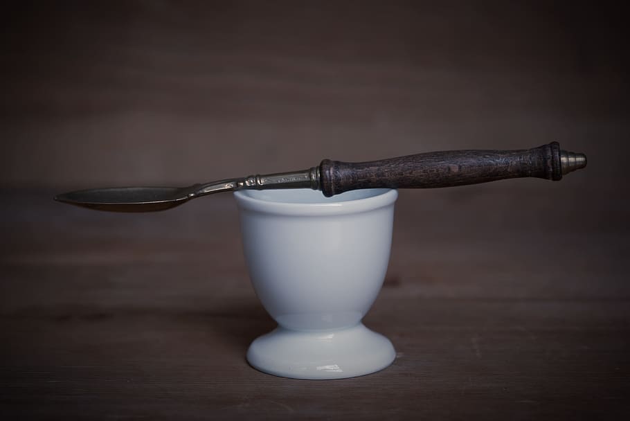 cup, spoon, kitchen, keep, material, object, table, indoors HD wallpaper