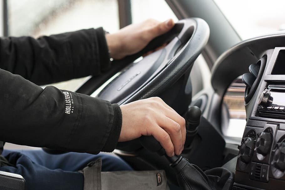 driver, auto, vehicle, steering wheel, transport, the interior of the HD wallpaper