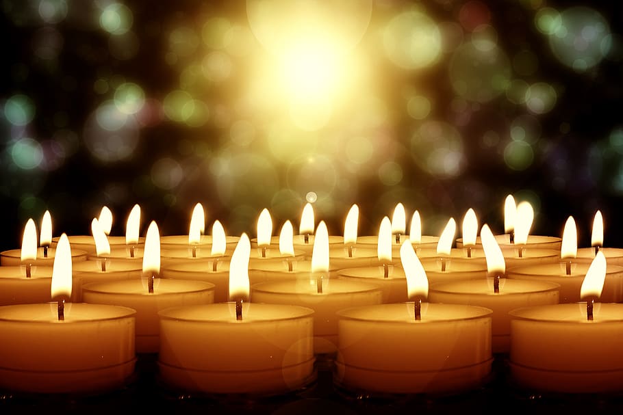 candles, candlelight, lights, evening, advent, christmas, decoration HD wallpaper