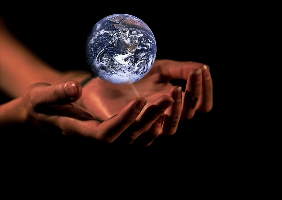 hands, earth, ball, human, activity, human hand, sphere, human body part HD wallpaper