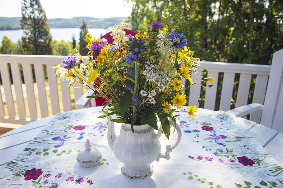 vacations, summer, flowers, deco, still, color, rest, nature HD wallpaper
