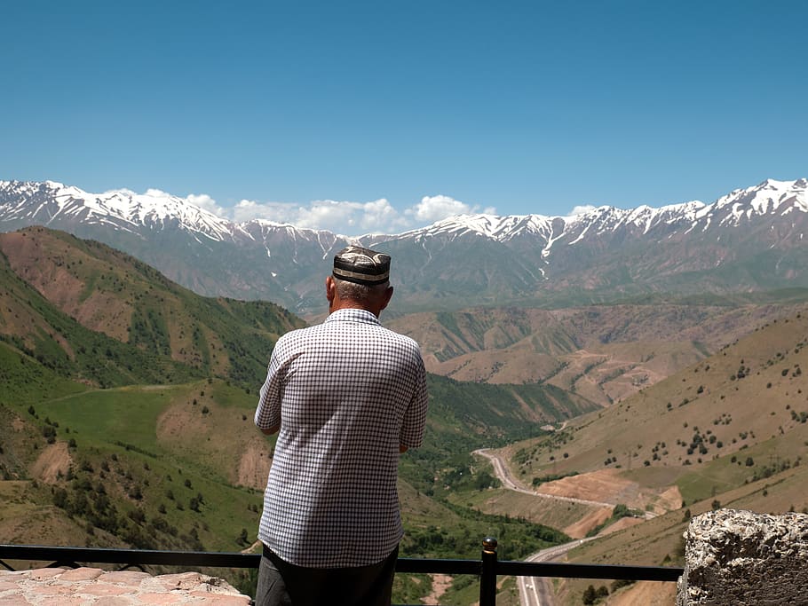 uzbekistan, ferghana province, mountain vista, mountain view, HD wallpaper