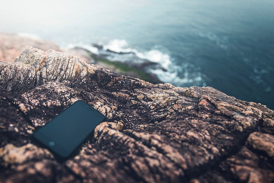 iphone, tech, nature, ocean, sea, coast, blue, landscape, product HD wallpaper