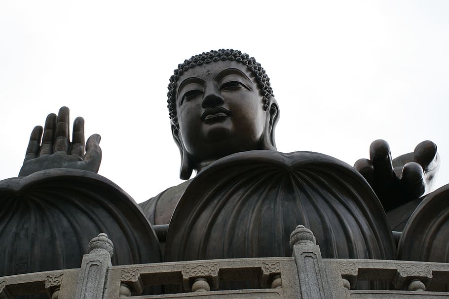 hong kong, religion, spirituality, belief, statue, sculpture HD wallpaper