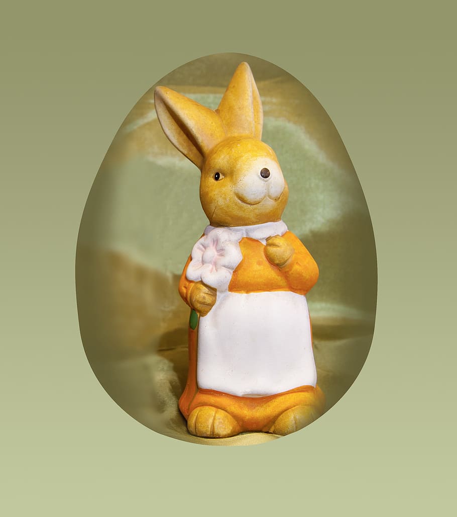egg, easter, object, rabbit, figure, toy, studio shot, indoors HD wallpaper