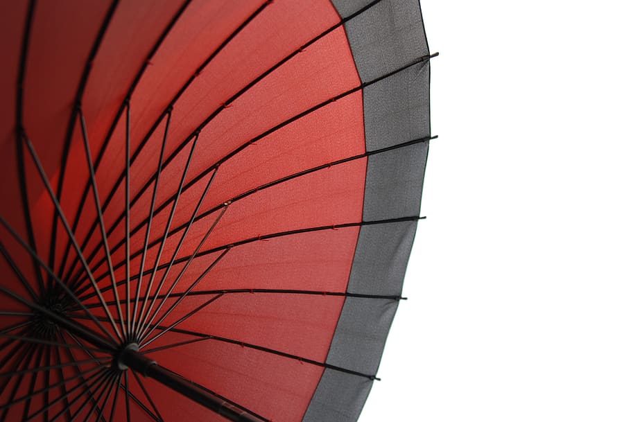 japan, umbrella, traditional, pattern, red, beautiful, asia HD wallpaper