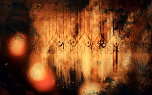 texture, lighting, art, modern art, fire, canvas, honey bee HD wallpaper