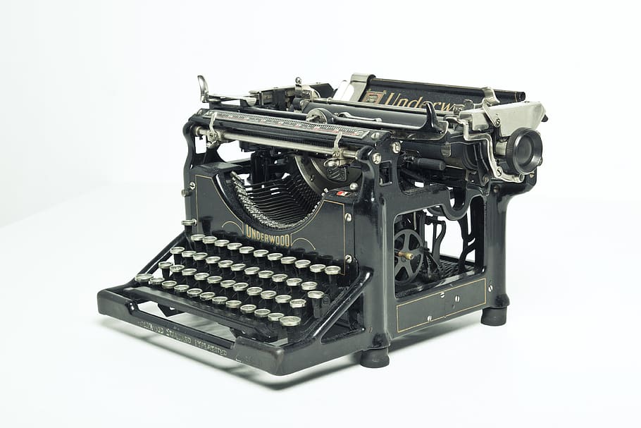 underwood, typewriter, old typewriter, machine, typing, writing HD wallpaper