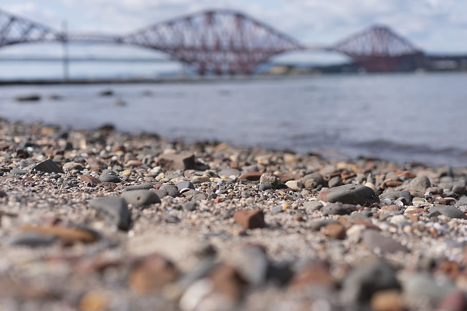united kingdom, queensferry, pebbles, macro, shallow depth of field HD wallpaper