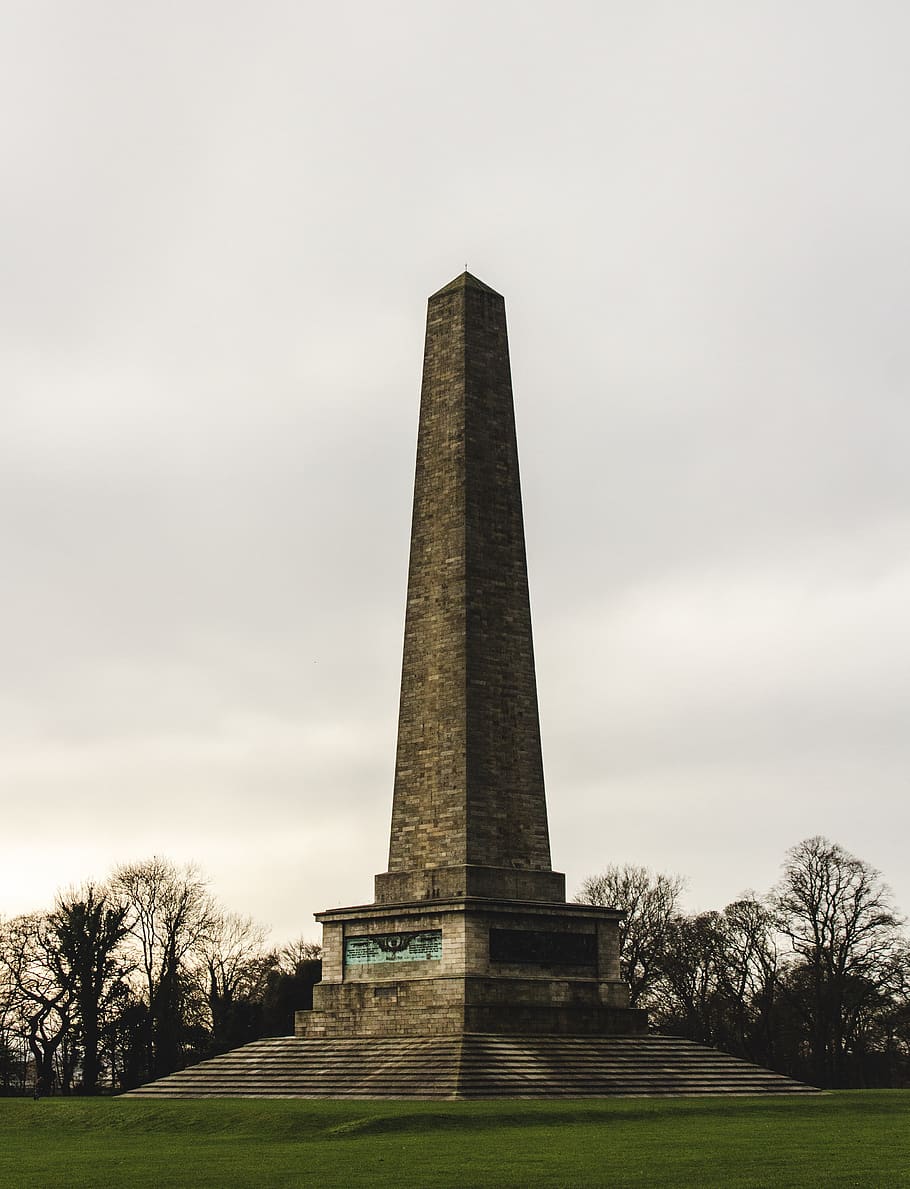 brown obelisk, monument, building, architecture, pillar, column HD wallpaper