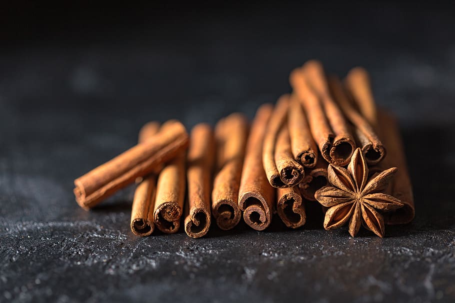 Selective Focus Photography of Cinnamon, anise, aroma, aromatic HD wallpaper